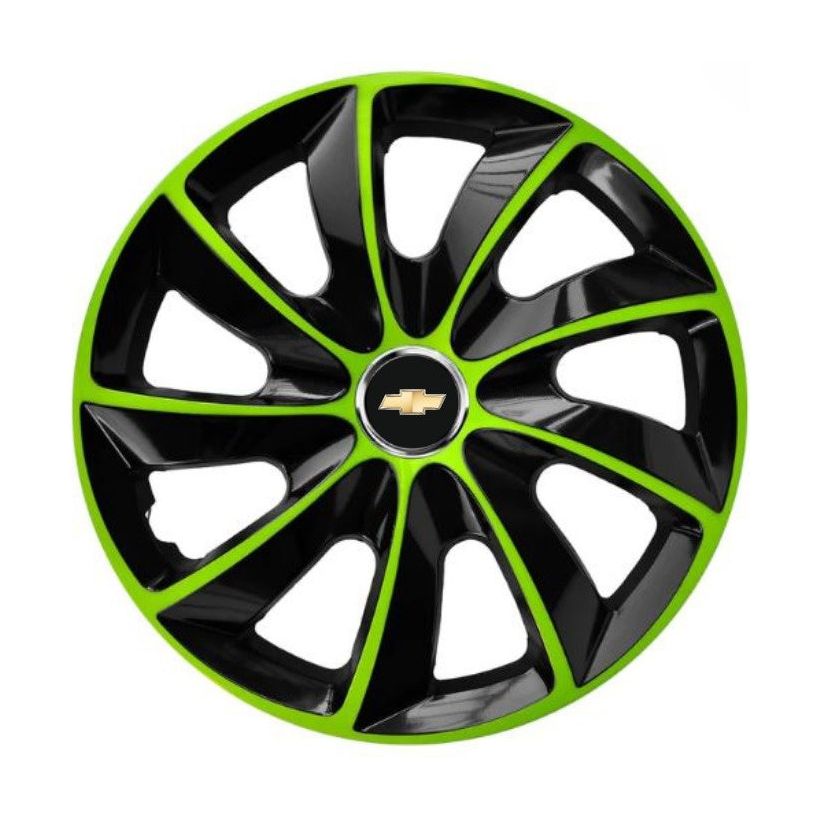 4 db extra Stig zöld R14 Chevrolet kerékszett