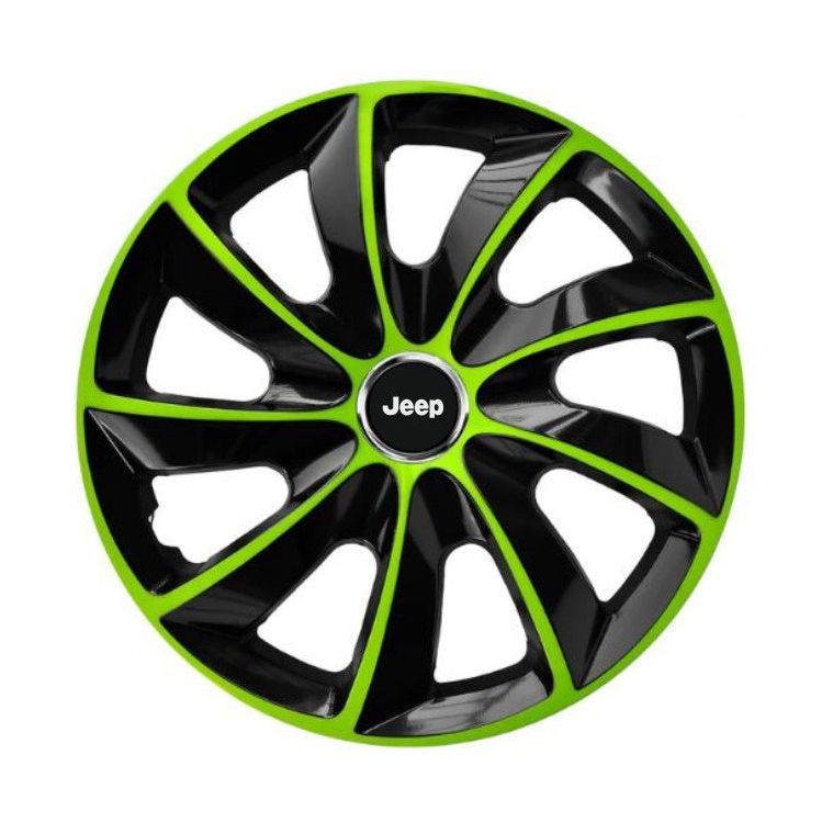 Set 4 capace roti Extra Stig Green R15 Compatibil Cu Jeep