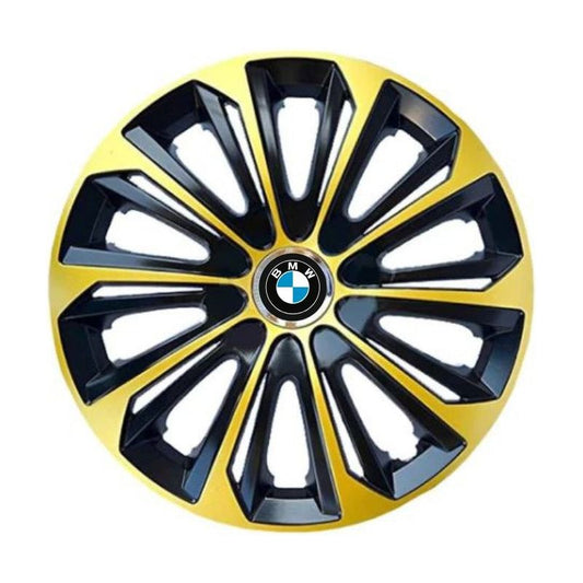 4 darabos extra erős arany R14-es dísztárcsa készlet BMW modellekhez