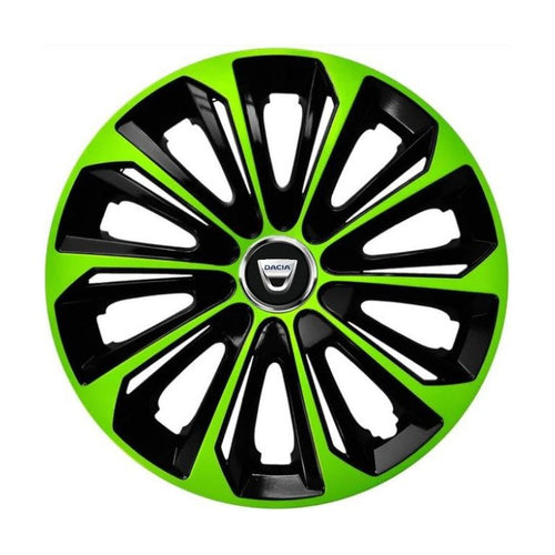 Set 4 capace roti Extra strong green R15 Compatibil Cu Dacia