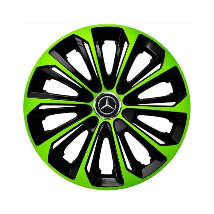 Set 4 capace roti Extra strong green R15 Compatibil Cu Mercedes-Benz
