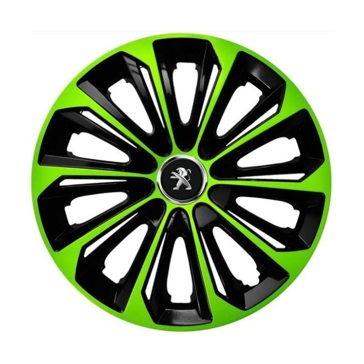 Set 4 capace roti Extra strong green R15 Compatibil Cu Peugeot
