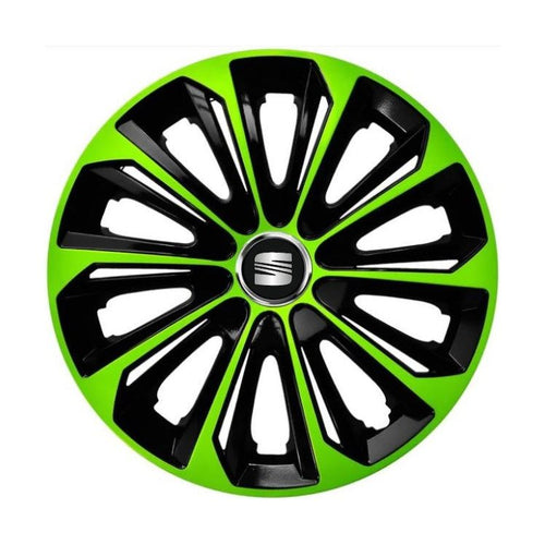 Комплект 4 таса за джанти Extra strong green R15 Съвместими със Seat