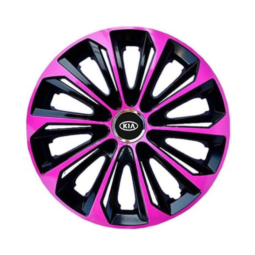Set 4 capace roti 14 inchi (R14) Extra Strong Pink, Compatibile Cu Kia
