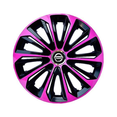 Set 4 capace roti 16 (R16) Extra Strong Pink, Compatibile Cu Nissan