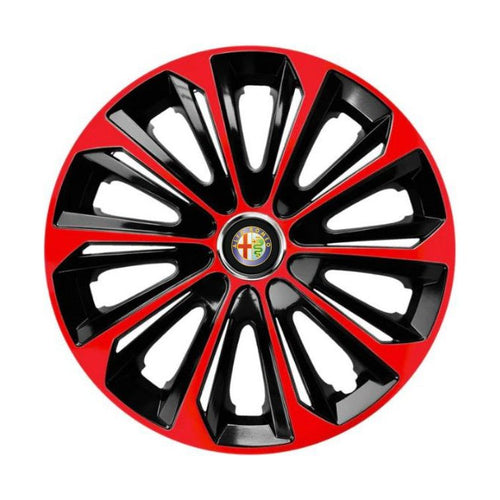 Комплект 4 таса Extra Strong Red R15 Съвместим с Alfa Romeo