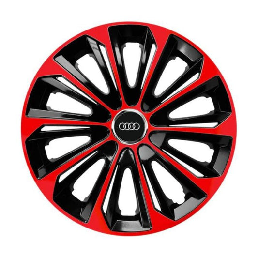 Комплект 4 таса Extra Strong Red R15 Съвместим с Audi