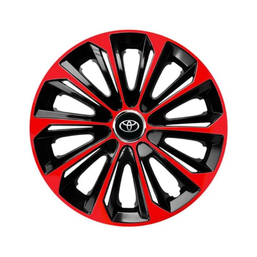 Set 4 capace roti Extra Strong Red R15 Compatibil Cu Toyota