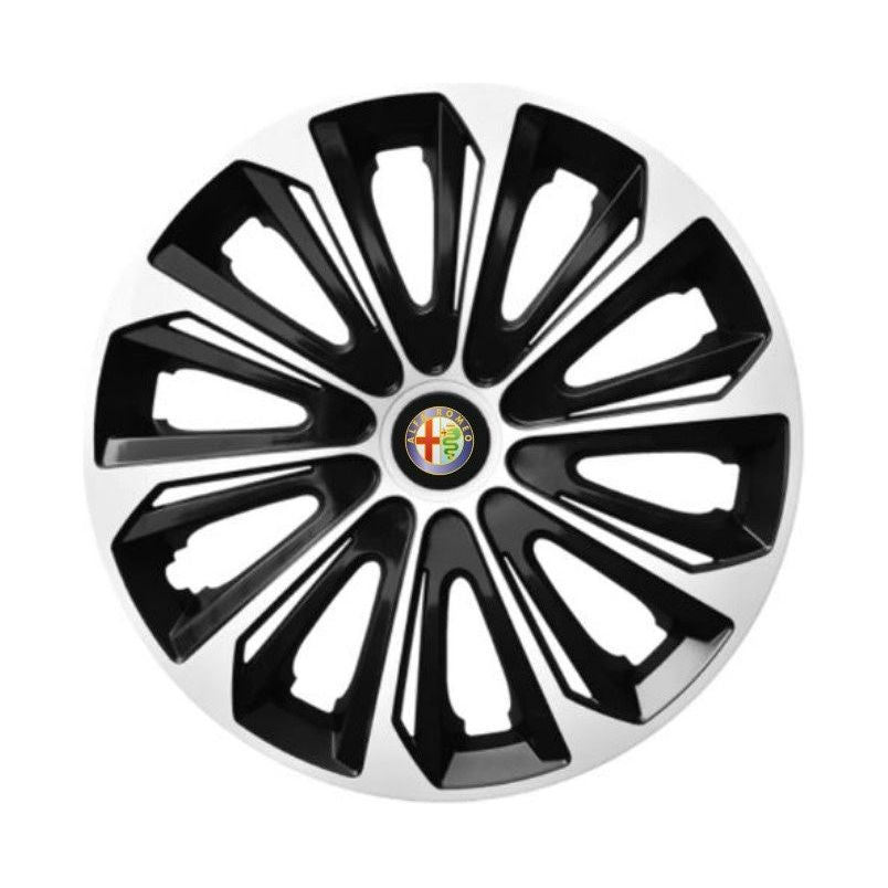 Set 4 capace roti Extra strong silver R15 Compatibil Cu Alfa Romeo