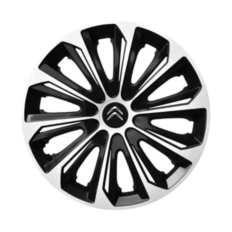 Set 4 capace roti Extra strong silver R15 pentru gama auto Citroen