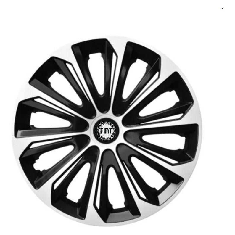 Set 4 capace roti Extra strong silver R15 pentru gama auto Fiat