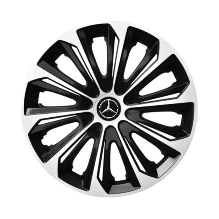 Set 4 capace roti Extra strong silver R15 pentru gama auto Mercedes-Benz