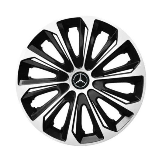 Set 4 capace roti Extra strong silver R15 Compatibil Cu Mercedes-Benz