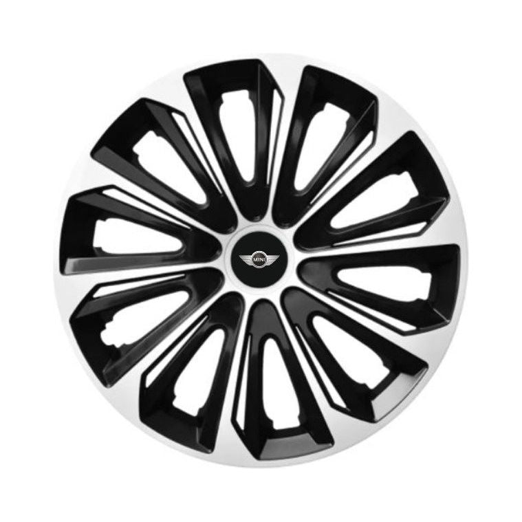 Set 4 capace roti Extra strong silver R15 pentru gama auto Mini Cooper