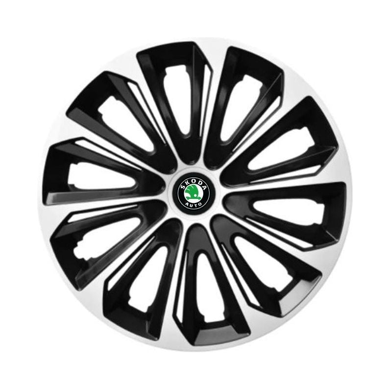 Set 4 capace roti Extra strong silver R15 pentru gama auto Skoda