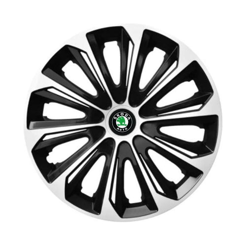 Set 4 capace roti Extra strong silver R15 Compatibil Cu Skoda