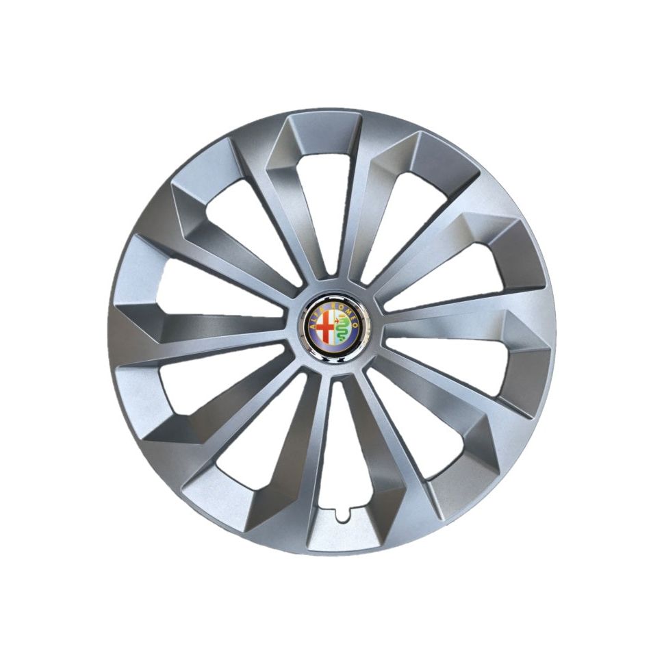 Set 4 capace roti Fame cromat R15 pentru gama auto Alfa Romeo