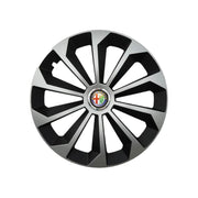 Set 4 Capace Roti 14 inchi (R14) Fame Gri-Negru, Compatibile Cu Alfa Romeo