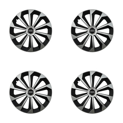 Set 4 Capace Roti 14 inchi (R14) Fame Gri-Negru, Compatibile Cu Audi