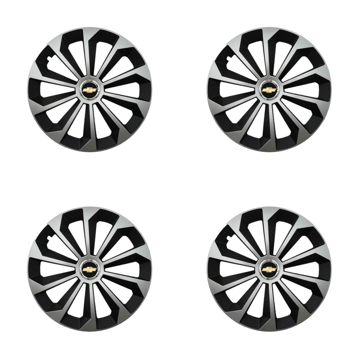 Set 4 Capace Roti 14 inchi (R14) Fame Gri-Negru, Compatibile Cu Chevrolet
