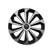 Set 4 Capace Roti 14 inchi (R14) Fame Gri-Negru, Compatibile Cu Citroen