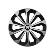 Set 4 Capace Roti 14 inchi (R14) Fame Gri-Negru, Compatibile Cu Dacia