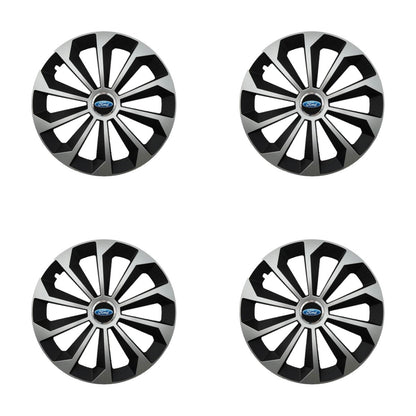 Set 4 Capace Roti 14 inchi (R14) Fame Gri-Negru, Compatibile Cu Ford