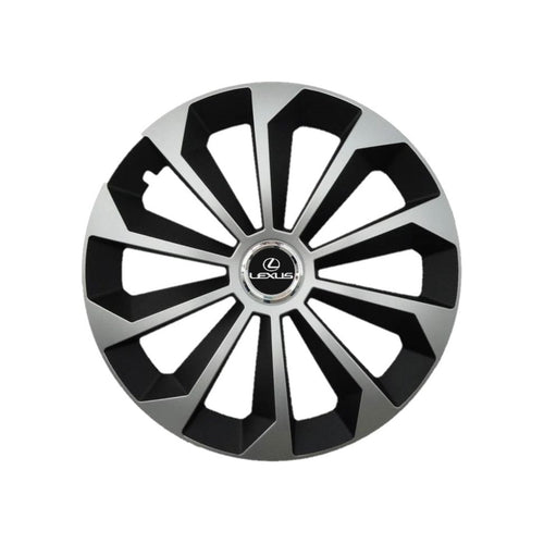 Set 4 Capace Roti 14 inchi (R14) Fame Gri-Negru, Compatibile Cu Lexus