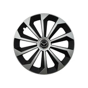 Set 4 Capace Roti 14 inchi (R14) Fame Gri-Negru, Compatibile Cu Mazda