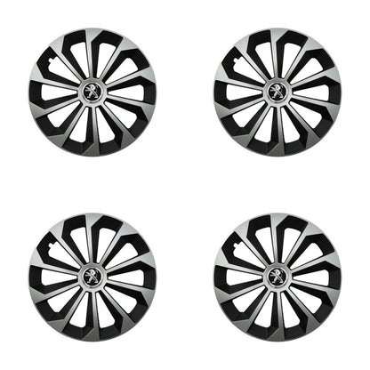 Set 4 Capace Roti 14 inchi (R14) Fame Gri-Negru, Compatibile Cu Peugeot