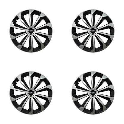 Set 4 Capace Roti 14 inchi (R14) Fame Gri-Negru, Compatibile Cu Smart