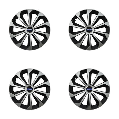 Set 4 Capace Roti 14 inchi (R14) Fame Gri-Negru, Compatibile Cu Volvo