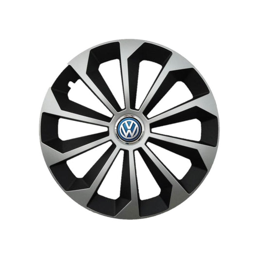Set 4 Capace Roti 14 inchi (R14) Fame Gri-Negru, Compatibile Cu Volkswagen