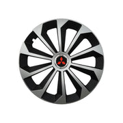 Set 4 Capace Roti 14 inchi (R14) Fame Gri-Negru, Compatibile Cu Mitsubishi
