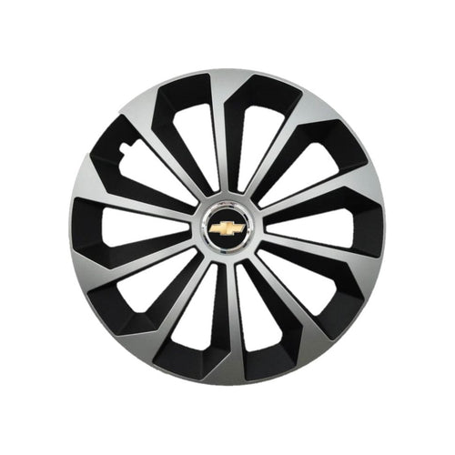 Set 4 Capace Roti 14 inchi (R14) Fame Gri-Negru, Compatibile Cu Chevrolet