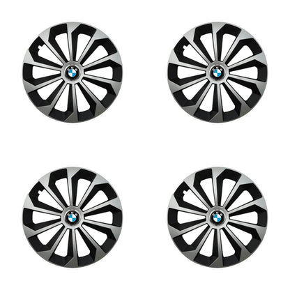 Set 4 Capace Roti 15 inchi (R15) Fame Gri-Negru, Compatibile Cu BMW