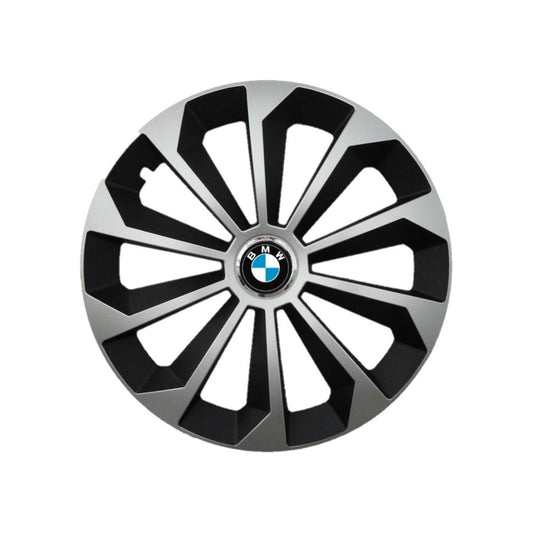 Set 4 Capace Roti 15 inchi (R15) Fame Gri-Negru, Compatibile Cu BMW