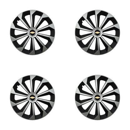 Set 4 Capace Roti 15 inchi (R15) Fame Gri-Negru, Compatibile Cu Chevrolet