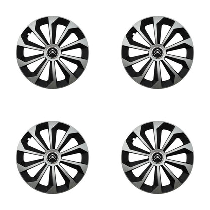 Set 4 Capace Roti 15 inchi (R15) Fame Gri-Negru, Compatibile Cu Citroen