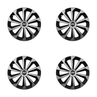 Set 4 Capace Roti 15 inchi (R15) Fame Gri-Negru, Compatibile Cu Hyundai