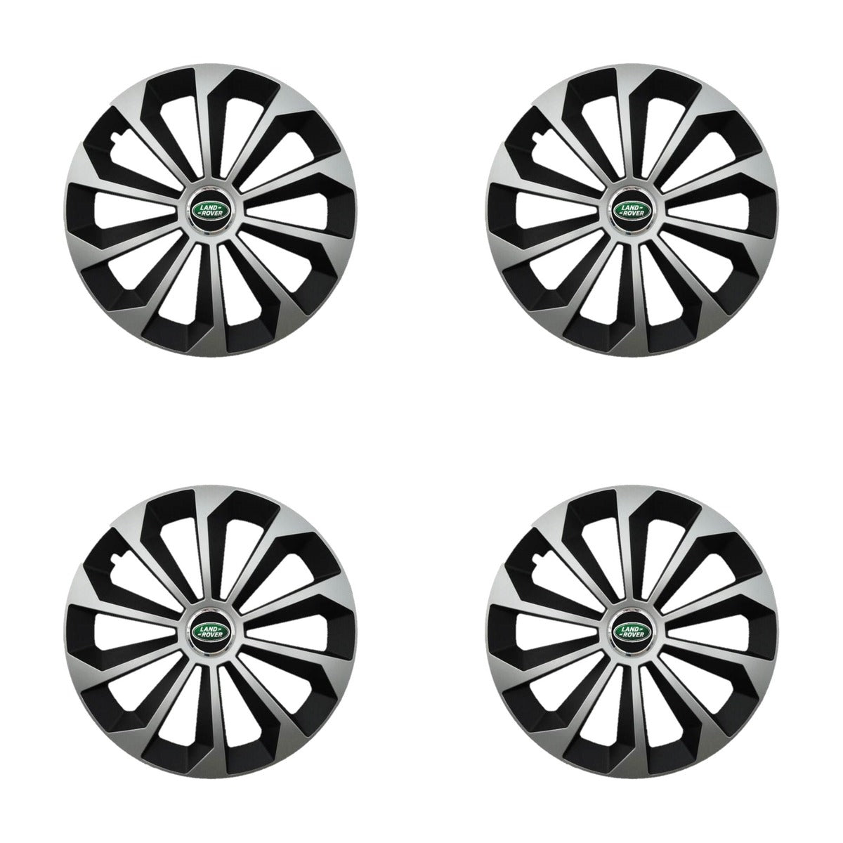 Set 4 Capace Roti 15 inchi (R15) Fame Gri-Negru, Compatibile Cu Land Rover