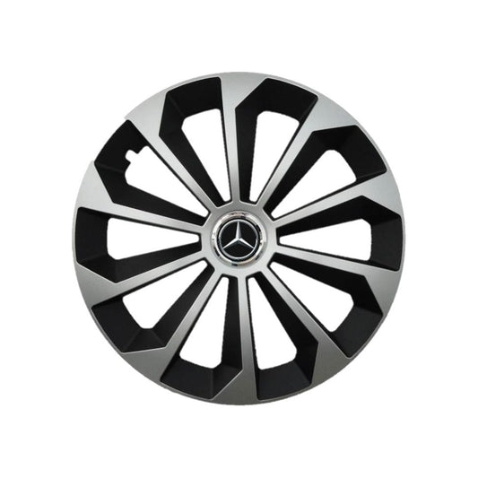 Set 4 Capace Roti 15 inchi (R15) Fame Gri-Negru, Compatibile Cu Mercedes-Benz