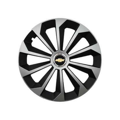 Set 4 Capace Roti 15 inchi (R15) Fame Gri-Negru, Compatibile Cu Chevrolet