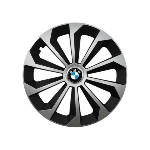 Set 4 Capace Roti 16 inchi (R16) Fame Gri-Negru, Compatibile Cu BMW