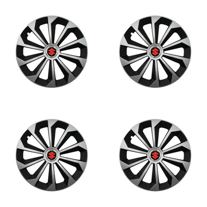 Set 4 Capace Roti 16 inchi (R16) Fame Gri-Negru, Compatibile Cu Suzuki