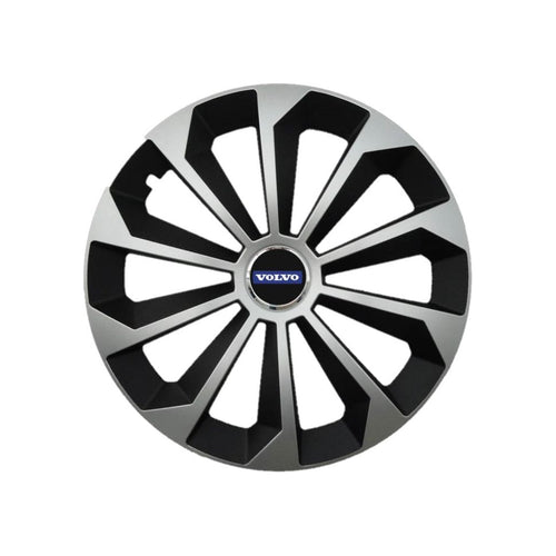 Set 4 Capace Roti 16 inchi (R16) Fame Gri-Negru, Compatibile Cu Volvo