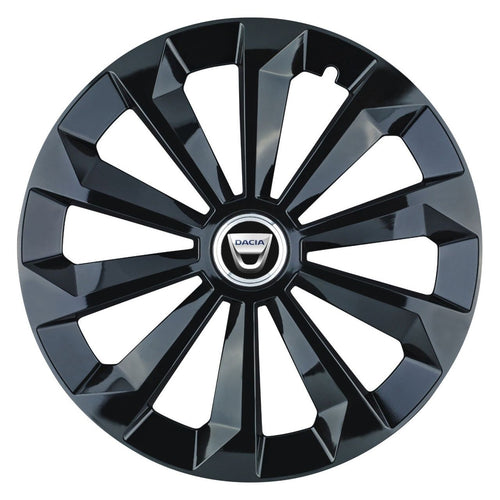 Set 4 Capace Roti 14 inchi (R14) Fame Negru, Compatibile Cu Dacia