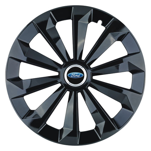 Set 4 Capace Roti 14 inchi (R14) Fame Negru, Compatibile Cu Ford