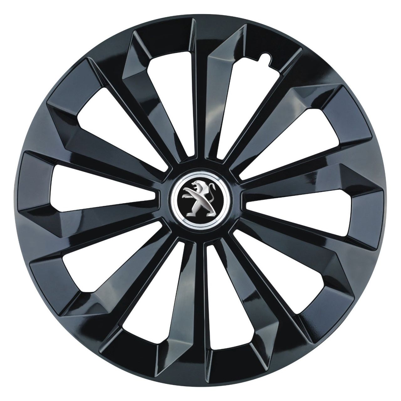 Set 4 Capace Roti 14 inchi (R14) Fame Negru, Compatibile Cu Peugeot