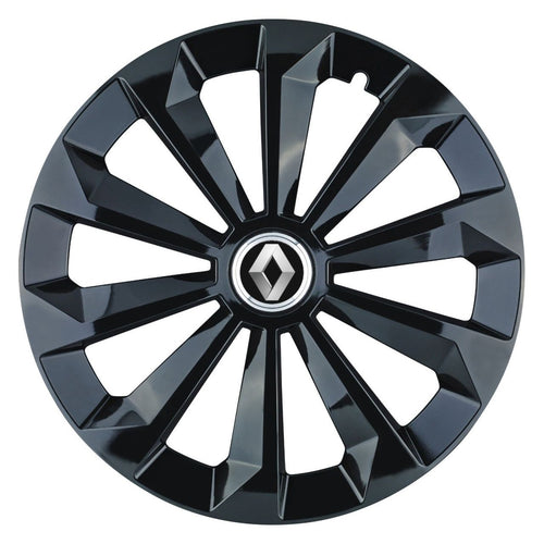Set 4 Capace Roti 14 inchi (R14) Fame Negru, Compatibile Cu Renault